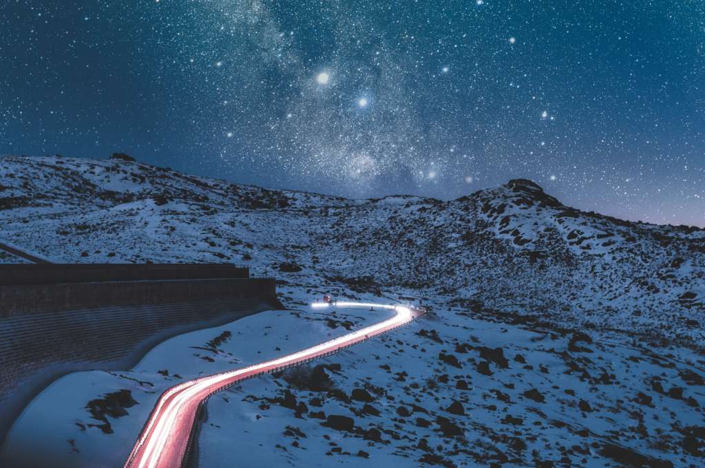 A shiny sky and a road lead to the conclusion of the advantages and disadvantages of C++.
